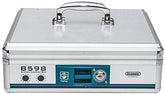 Small Cash Box with Key Lock Silver B598 - GLOSEN